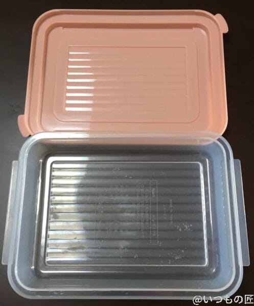 食洗機(パナソニック)で洗った平型タッパー | ガジェットレビューの匠 食洗機(パナソニック)で洗った平型タッパー