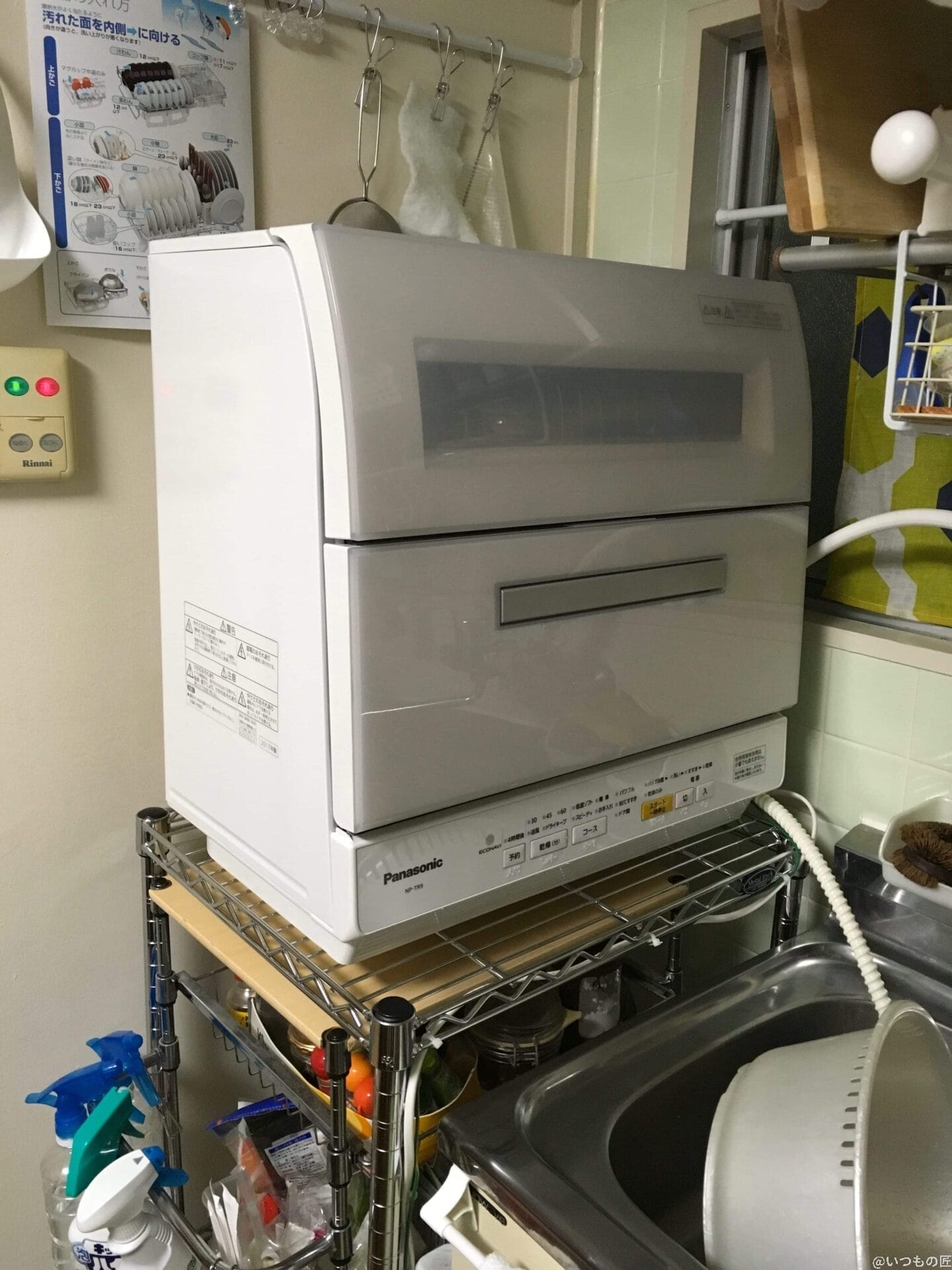 食洗機を設置結果の図