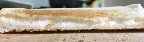 バルミューダで食パンを焼いてみた ヤマザキ ふんわり食パン 水有りの場合