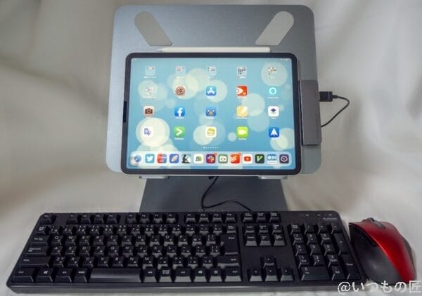 ipadpro-full-keyboard-mouse | ガジェットレビューの匠 iPadproデスクトップ化 フルキーボードパターン