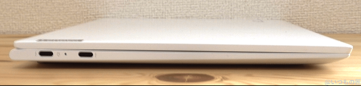 lenovo yoga slim 750i carbonの横面2 | ガジェットレビューの匠 Lenovo Yoga Slim 750i Carbonの横面2