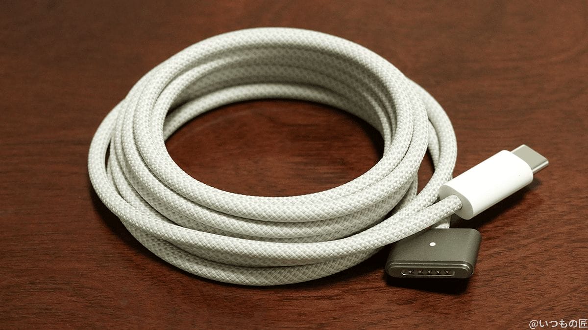 m2 macbook air magsafe端子対応の充電ケーブル | ガジェットレビューの匠 M2 MacBook Air MagSafe端子対応の充電ケーブル