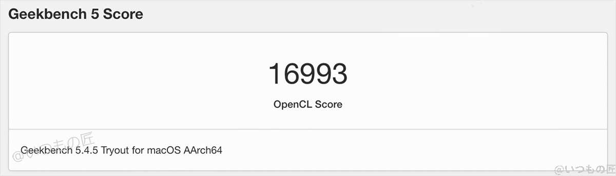 macbook air m1のgeekbenchベンチマークテスト結果 | ガジェットレビューの匠 Macbook Air M1のGeekbenchベンチマークテスト結果