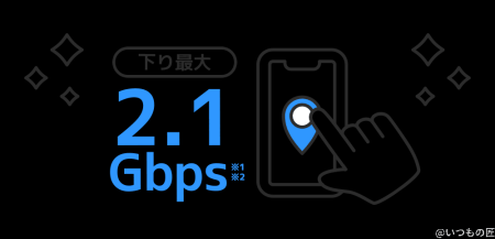 softbankair 最大2.1Gbpsで通信可能