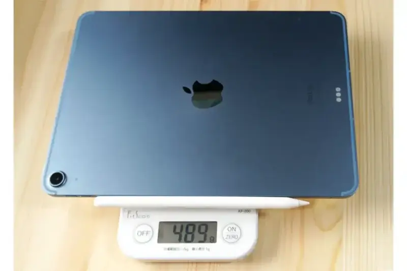 ipad-air5-weight-with-pencil | ガジェットレビューの匠 iPad Air5+Apple Pncil2の重さは48.9g。