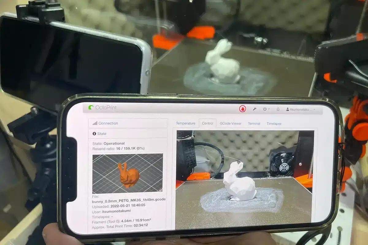 octo4a-output-rabbit | ガジェットレビューの匠 Octo4aから出力したサンプルデータがすごくキレイに出力できている様子