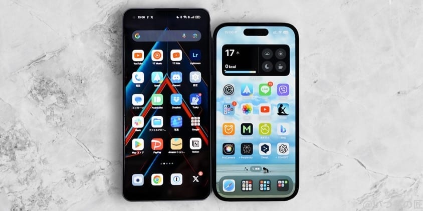 oppo reno9 aはiphone14 proより画面サイズが大きい | ガジェットレビューの匠 OPPO Reno9 AはiPhone14 Proより画面サイズが大きくてキレイ