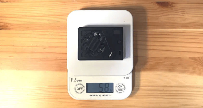 ulanzi 冷却ファン 重さ | ガジェットレビューの匠 Ulanzi 冷却ファン旧モデルの重量はわずか58g