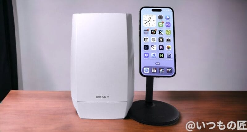 iphone15pro-wifi6e-router | ガジェットレビューの匠 iPhone15 ProとWi-Fi 6Eルーター「BUFFALO WNR-5400XE6」