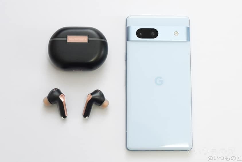 Google Pixel 7aとワイヤレスイヤホン(LDAC対応)