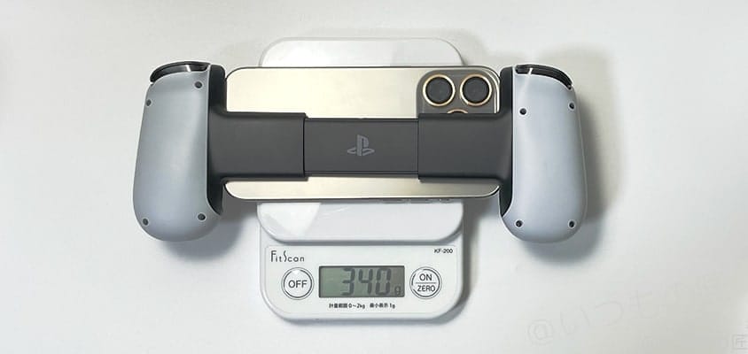 backbone oneとiphone15 proの重量 | ガジェットレビューの匠 BackBone One レビュー iPhone15 原神 Backbone OneとiPhone15 Proの重量は340g
