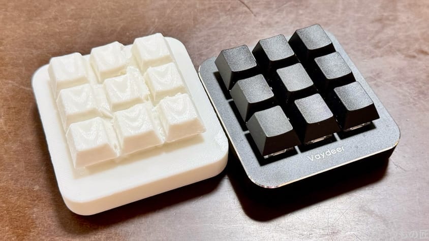 revopoint-mini-two | ガジェットレビューの匠 9キー キーボードの物理コピー結果