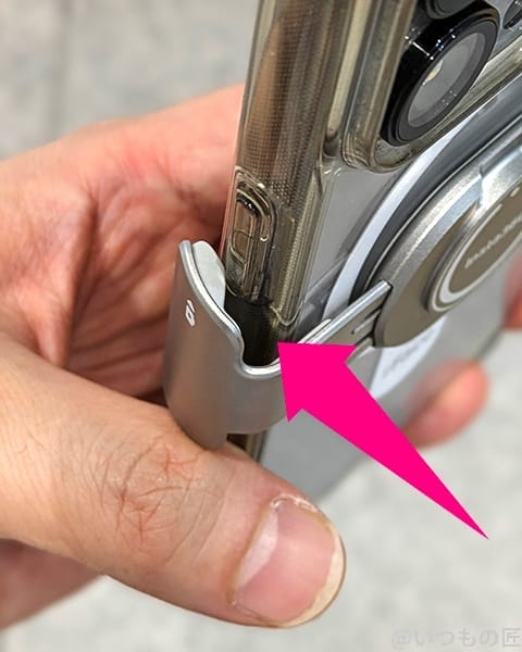 insta360-adapter2 | ガジェットレビューの匠 Insta360 Flow レビュー
ボタンに干渉しないアダプタ