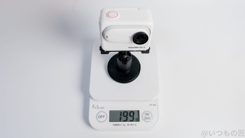 insta360 go 3 レビュー カメラとポッドとピボットスタンドの重量 | ガジェットレビューの匠 Insta360 GO 3 レビュー カメラとポッドとピボットスタンドの重量