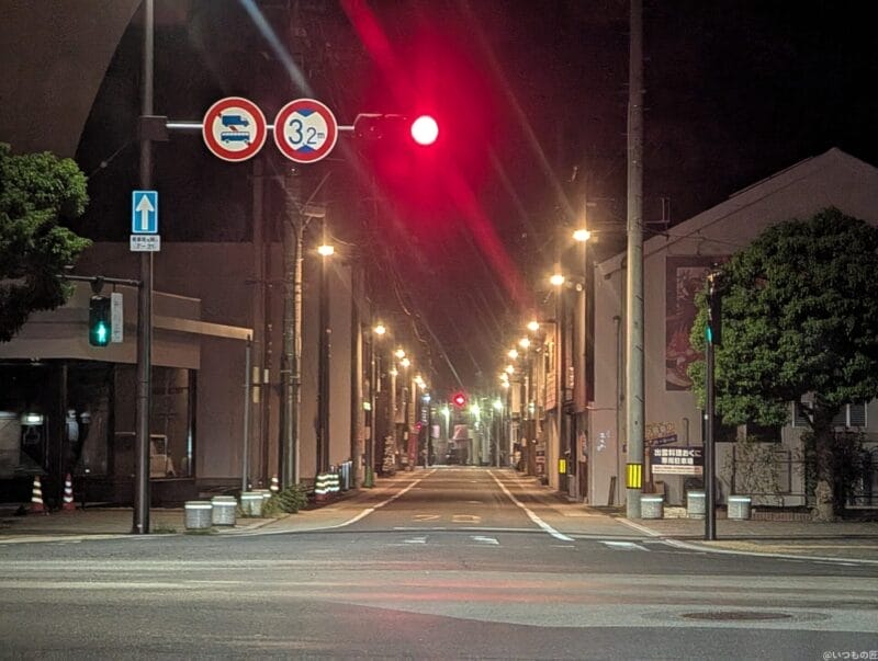 google pixel 9 pro xl の通常モードで撮影した夜景写真 | ガジェットレビューの匠 Google Pixel 9 Pro XL カメラ Google Pixel 9 Pro XL の通常モードで撮影した夜景写真