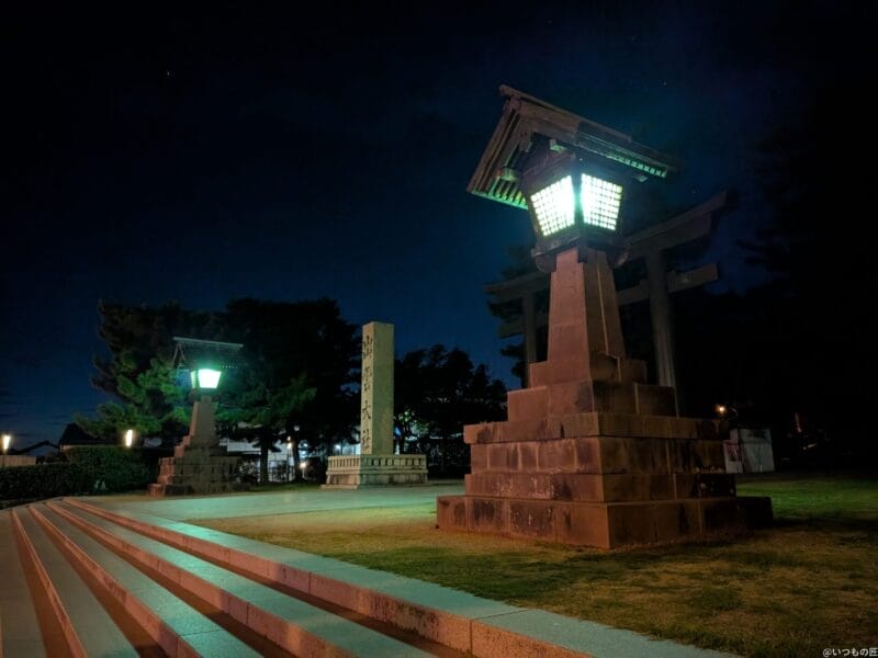 google pixel 9 pro fold の通常モードで撮影した夜景写真 | ガジェットレビューの匠 Google Pixel 9 Pro Fold カメラ Google Pixel 9 Pro Fold の通常モードで撮影した夜景写真