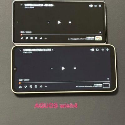 AQUOS wish4 レビュー
AQUOS wish4とGoogle Pixel 7aのディスプレイ性能の比較