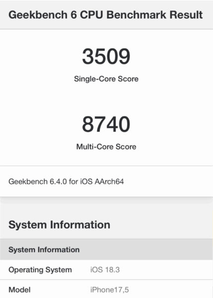 iphone16e antutu ベンチマーク geekbench 6結果 | ガジェットレビューの匠 iPhone16e AnTuTu ベンチマーク GeekBench 6結果