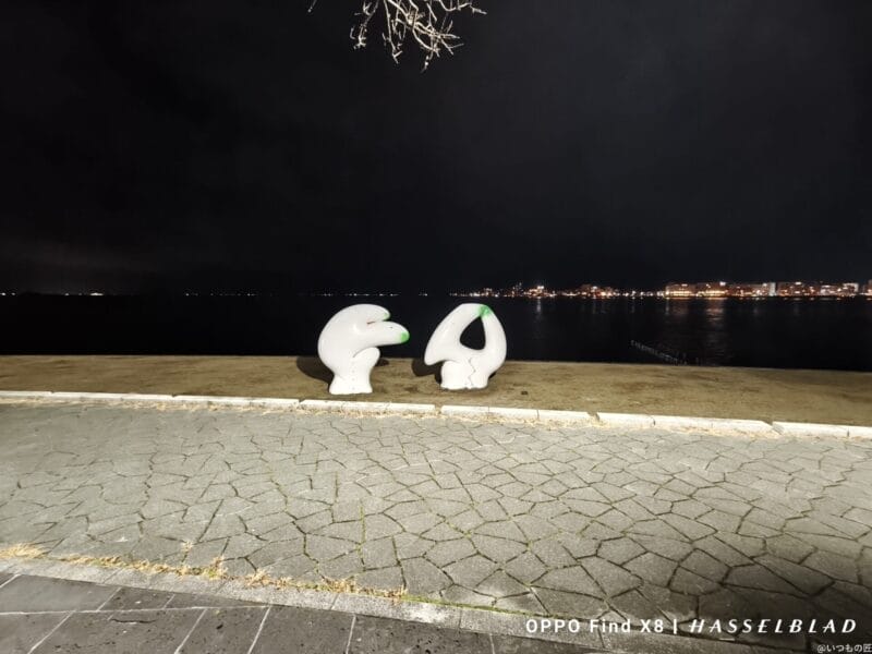 oppo find x8でズーム撮影した夜景写真 | ガジェットレビューの匠 OPPO Find X8 カメラ OPPO Find X8でズーム撮影した夜景写真