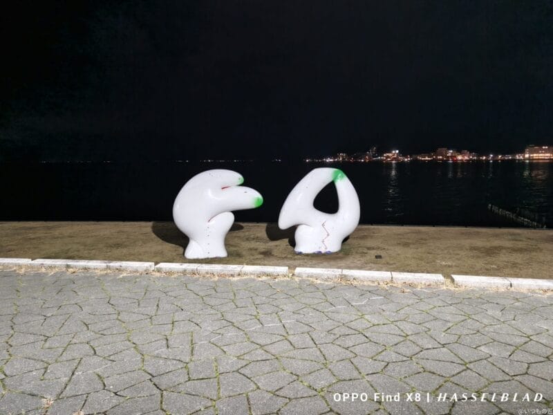 oppo find x8でズーム撮影した夜景写真 | ガジェットレビューの匠 OPPO Find X8 カメラ OPPO Find X8でズーム撮影した夜景写真