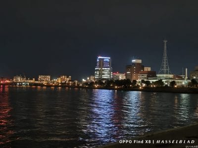 oppo find x8でズーム撮影した夜景写真 | ガジェットレビューの匠 OPPO Find X8 カメラ OPPO Find X8でズーム撮影した夜景写真