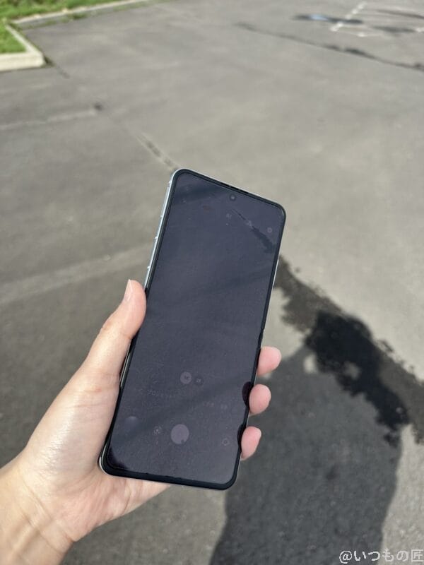 nubia flip 2のカメラ撮影時のディスプレイ | ガジェットレビューの匠 nubia Flip 2 レビュー nubia Flip 2のカメラ撮影時のディスプレイ