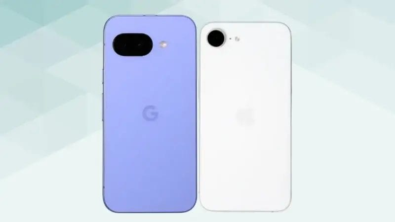 google pixel 9aとiphone16eの背面デザイン | ガジェットレビューの匠 Google Pixel 9aとiPhone16eの背面デザイン
