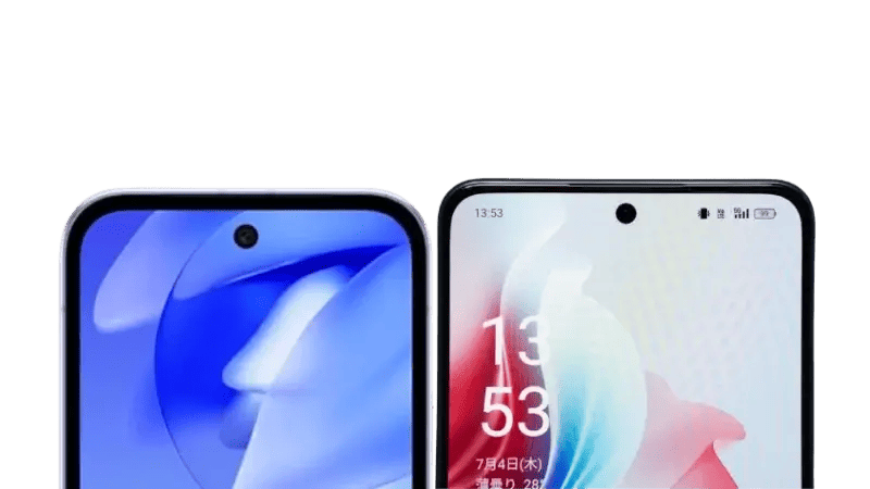 Google Pixel 9aとOPPO Reno11 Aの比較、ディスプレイデザイン