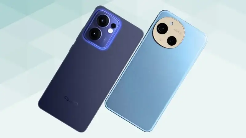 oppo reno13 aとaquos sense9の比較 背面デザイン | ガジェットレビューの匠 OPPO Reno13 AとAQUOS sense9の比較 背面デザイン