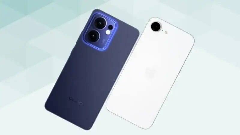 oppo reno13 aとiphone16eの比較 背面デザイン | ガジェットレビューの匠 OPPO Reno13 AとiPhone16eの比較 背面デザイン