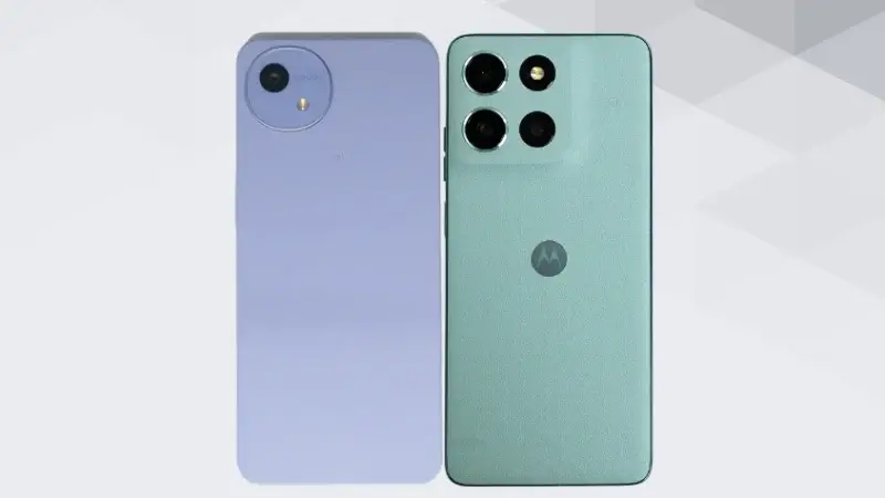 aquos wish5とmoto g66 5gの比較 背面デザイン イメージ画像 | ガジェットレビューの匠 AQUOS wish5とmoto g66 5Gの比較 背面デザイン