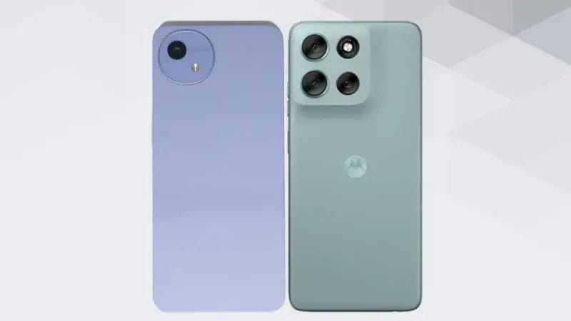 AQUOS wish5とmoto g66 5Gの比較 背面デザイン