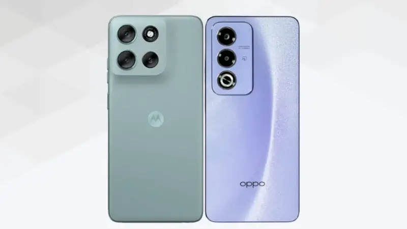 moto g66 5gとoppo a3 5gの比較 背面デザイン イメージ画像 | ガジェットレビューの匠 moto g66 5GとOPPO A3 5Gの比較 背面デザイン