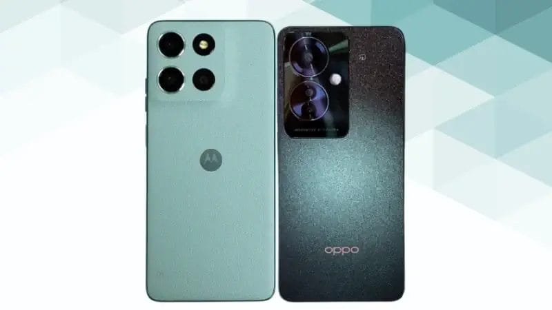moto g66 5gとoppo reno11 aの比較 背面デザイン イメージ画像 | ガジェットレビューの匠 moto g66 5GとOPPO Reno11 Aの比較 背面デザイン