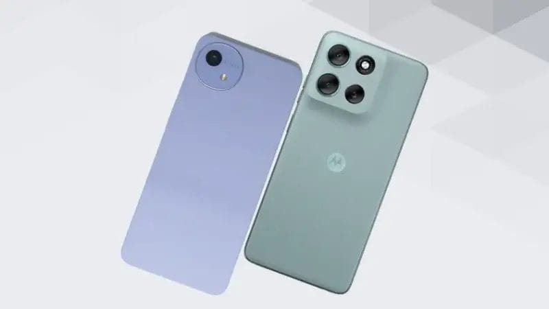 AQUOS wish5とmoto g66 5Gの比較 背面デザイン