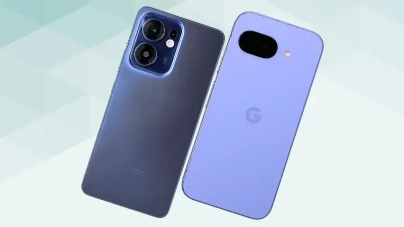 OPPO Reno13 AとGoogle Pixel 9aの比較 背面デザイン