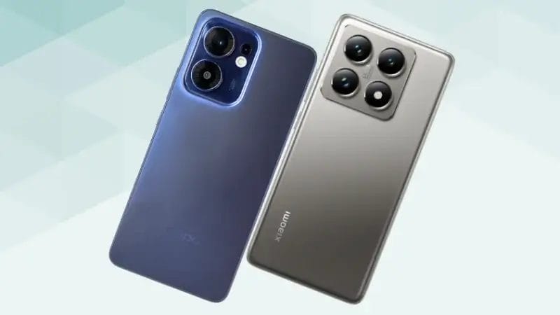 OPPO Reno13 AとXiaomi 14Tの比較 背面デザイン