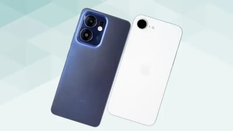 oppo reno13 aとiphone16eの比較 背面デザイン イメージ画像 | ガジェットレビューの匠 OPPO Reno13 AとiPhone16eの比較 背面デザイン