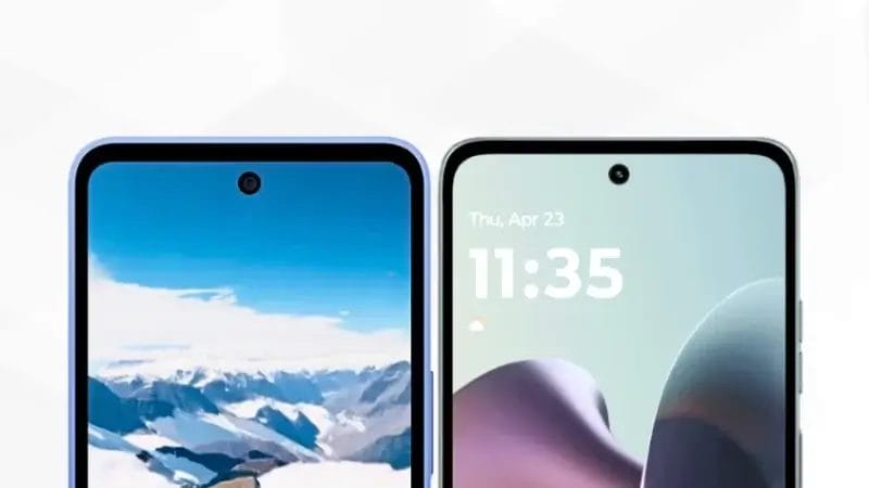 AQUOS wish5とmoto g66 5Gの比較 正面デザイン