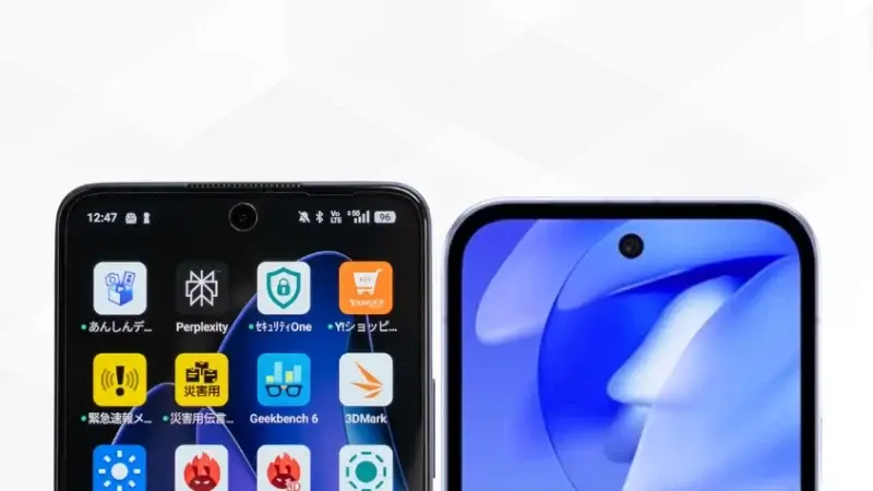 oppo reno13 aとgoogle pixel 9aの比較 正面デザイン イメージ画像 | ガジェットレビューの匠 OPPO Reno13 AとGoogle Pixel 9aの比較 正面デザイン