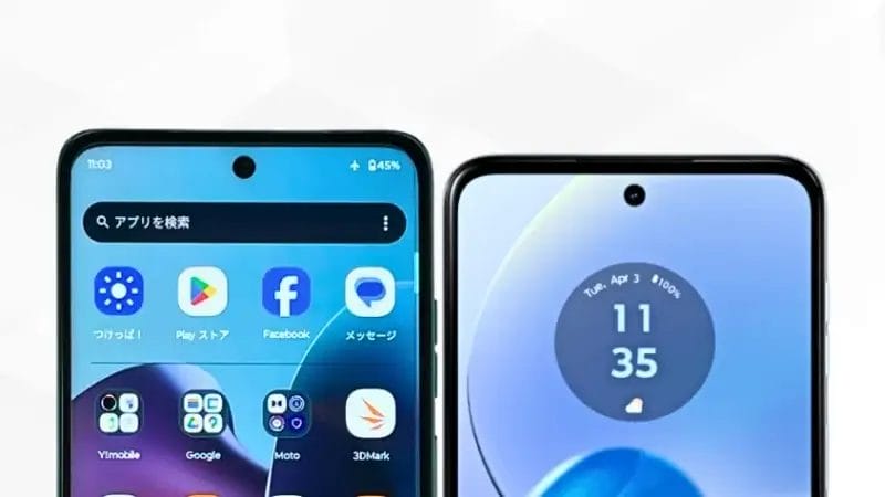 moto g66 5gとmoto g64 5gの比較 正面デザイン イメージ画像 | ガジェットレビューの匠 moto g66 5Gとmoto g64 5Gの比較 正面デザイン