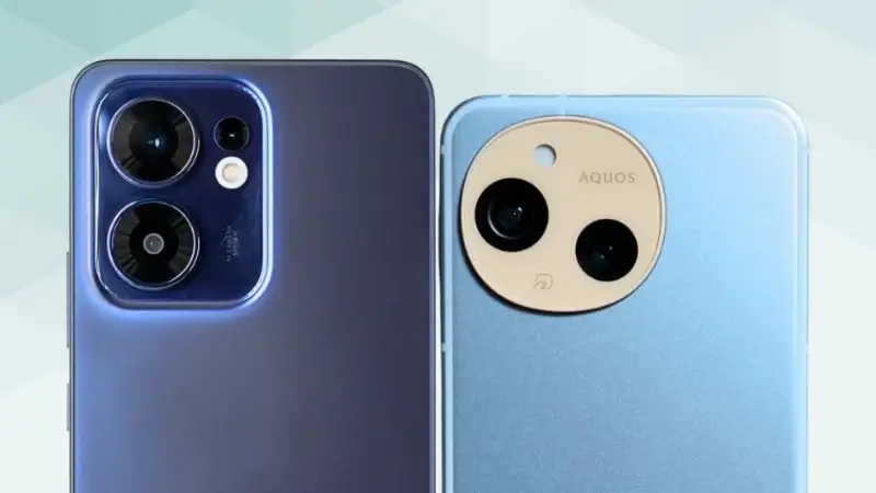 oppo reno13 aとaquos sense9の比較 カメラデザイン イメージ画像 | ガジェットレビューの匠 OPPO Reno13 AとAQUOS sense9の比較 カメラデザイン