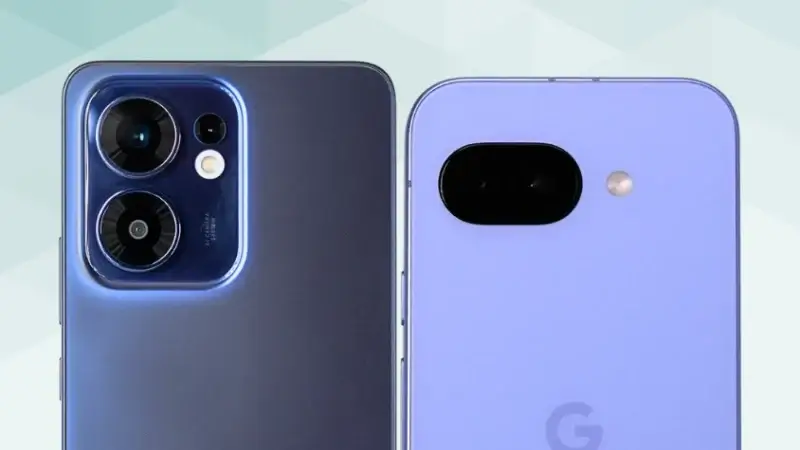 oppo reno13 aとgoogle pixel 9aの比較 カメラデザイン イメージ画像 | ガジェットレビューの匠 OPPO Reno13 AとGoogle Pixel 9aの比較 カメラデザイン