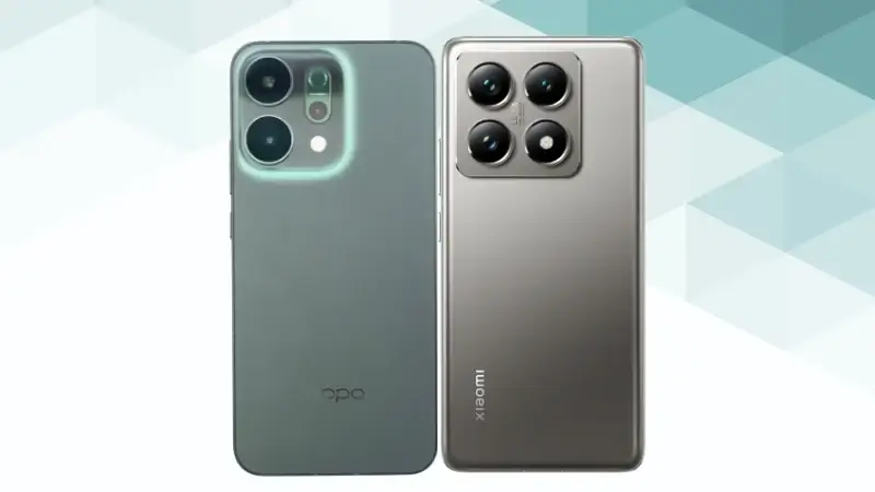 oppo reno14 5gとxiaomi 14tの比較 背面デザイン イメージ画像 | ガジェットレビューの匠 OPPO Reno14 5GとXiaomi 14Tの比較 背面デザイン