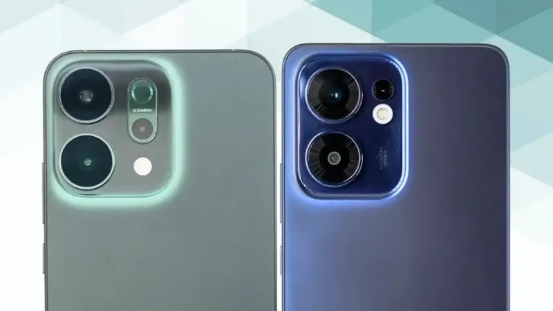 oppo reno14 5gとoppo reno13 aの比較 カメラデザイン イメージ画像 | ガジェットレビューの匠 OPPO Reno14 5GとOPPO Reno13 Aの比較 カメラデザイン
