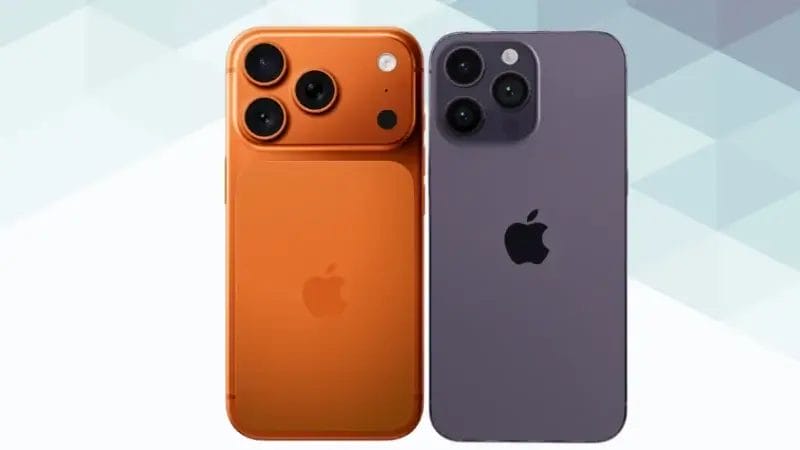 iPhone17 ProとiPhone14 Proの違い 背面デザイン イメージ画像